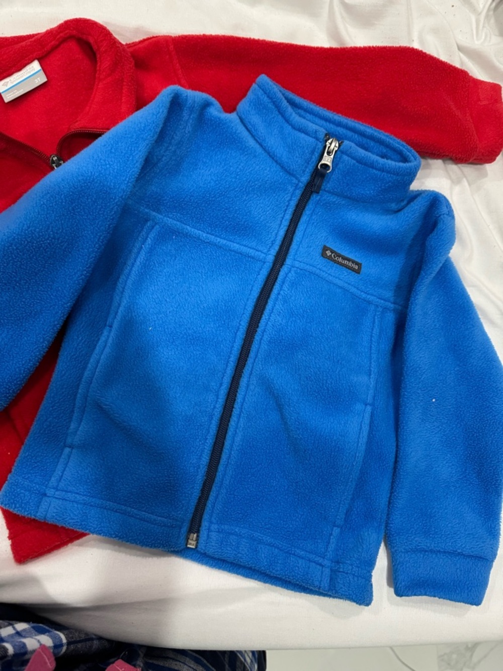 2 Columbia Full-Zip Fleece Jackets 3T